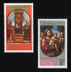 Christmas Island: 1970 Christmas Madonna and Child (35-36) MNH - Picture 1 of 1