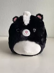 Peluche morbido Squishmallow 12" Selma The Skunk Fuzz A Mallow nero KellyToy NUOVO - Foto 1 di 10