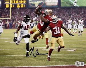 NAVORRO BOWMAN SIGNED AUTOGRAPHED PICK AT THE STICK 8x10 PHOTO 49ERS BAS COA - Picture 1 of 1