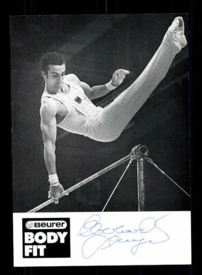 Eberhard Gienger Autogrammkarte Original Signiert Turnen + A 211419 - Bild 1 von 2