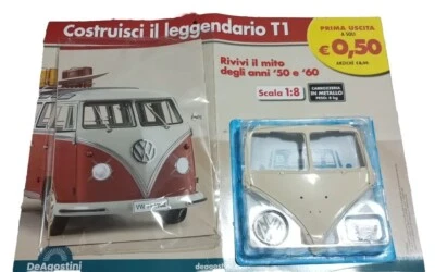 VOLKSWAGEN T1  1:8  MODELLO DA COSTRUIRE- PRIMA USCITA  DeAgostini - Immagine 1 di 3