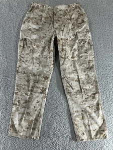 Camo Pants Mens Medium Cargo Digital Desert Baggy Military Skater Y2K Vintage - Picture 1 of 14