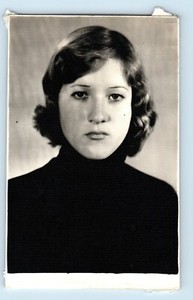 PHOTO beautiful cute girl  smooth Ekateryna elongated face signed for Sergey