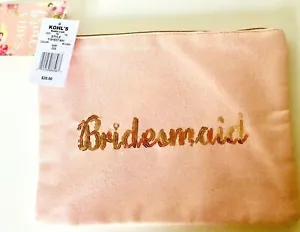 Lauren Conrad Bridesmaid Travel Makeup Cosmetic Bag Pink - Bild 1 von 3