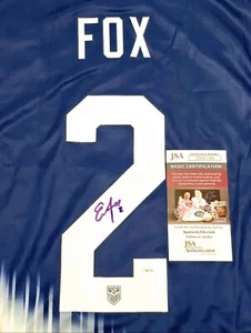 Emily Fox 2024 Olympic Gold Medalist Soccer Signed USA Jersey Size L JSA CERT - Picture 1 of 4