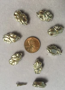 32 Florentine Swirl Silver-plated 19x10mm Oval Box Clasps-Secure & Pretty - Picture 1 of 4