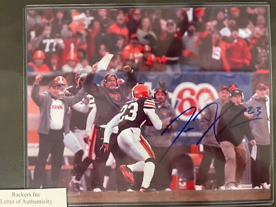 Foto autógrafa firmada por Joe Haden de los Browns 8x10 Foto 1 de 2