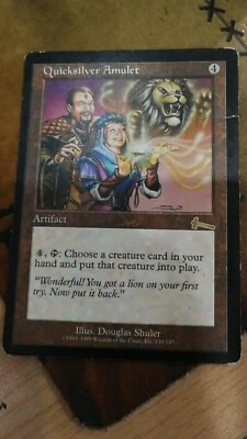 MTG  Quicksilver amulet urza's Legacy MP-HP - Image 1 of 2