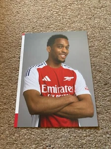 Arsenal Official 9x7 Inch Clubcards - Pre Printed Signatures - 2024/25 - Timber - Picture 1 of 2