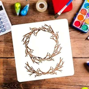 1pc Stencil / Template - 6"x6" (T67) Wreath - Picture 1 of 3