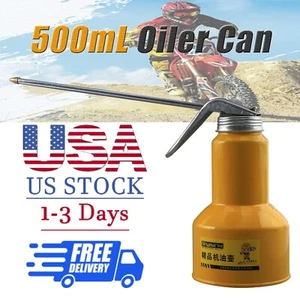 Tubo de metal para lubricantes con bomba de aceite manual premium de 500 ml para aceite - Imagen 1 de 9