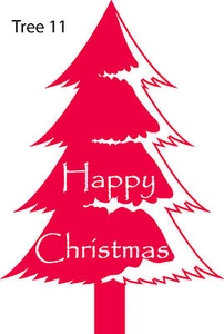 Christmas Tree Retail Shop Window Display Vinyl Sticker Wall Sticker V11 & V17 - Picture 1 of 4