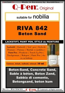 Lackstift für Nobilia Riva 842 Beton Sand 10mL - Bild 1 von 1