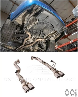 Rear Axle Back Dual Stainless Tips Exhaust Pipe For Pontiac G8 2008-2009 - Image 1 of 4