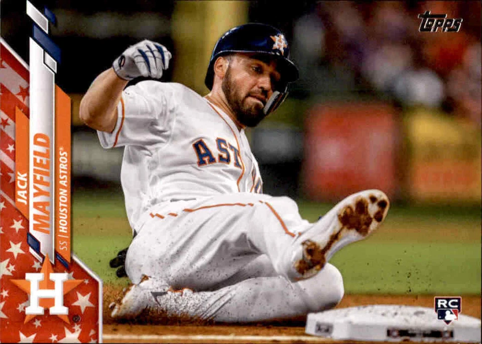 2020 Topps Series 2 JACK MAYFIELD Independence Day /76 Astros RC Rookie #485 - Image 1 of 1