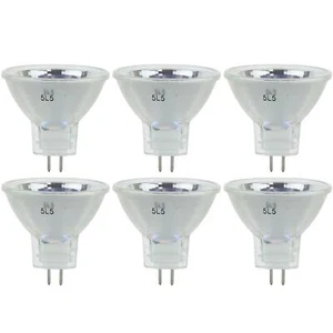 6 Pack Sunlite 20 Watt, 10° Narrow Spot, MR11 Mini Reflector, GU4 Base - Picture 1 of 4