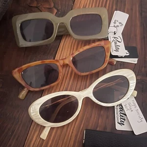 Reality Wear Eyewear X3 NWT Sunglasses Iconic Retro Recycled Frames RRP $210 - Picture 1 of 11