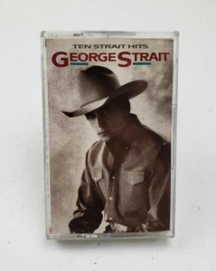George Strait Ten Strait Hits Cassette Tape - Picture 1 of 6