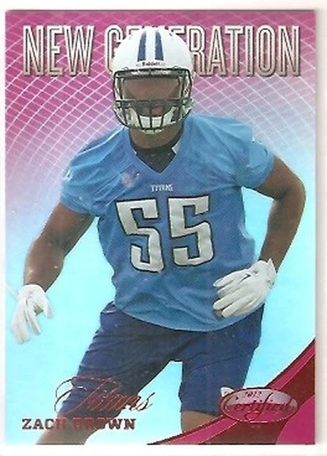 Zach Brown Tennessee Titans North Carolina 2012 Certified RC MIRROR RED 99/250 - Image 1 of 1