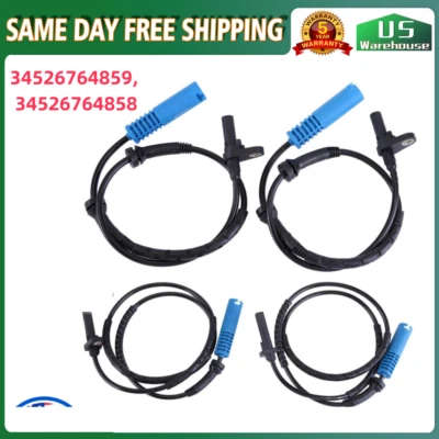 Set of 4 ABS Wheel Speed Sensor For E90 E91 325xi 328xi 335i xDrive New US SHIP Foto 1 de 4
