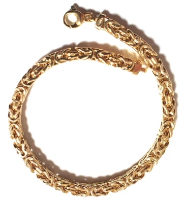 585 Gold ARMBAND Gelbgold 14 Karat 4 mm Königsketten Goldarmband inkl. ETUI!!! - Bild 1 von 4