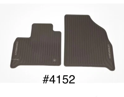 2018-2022 Chevrolet Traverse All Weather Front Floor Mats Dark Atmosphere OEM - Image 1 of 4