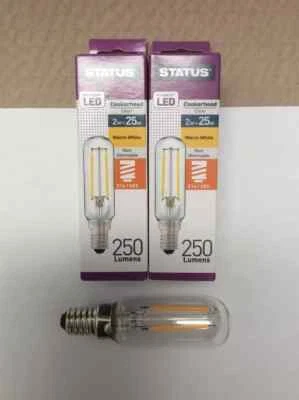 2 x Cookerhood LED Bulbs 2w = 25w Watt SES E14 250 Lumens Cooker Hood Lamps - Image 1 of 3