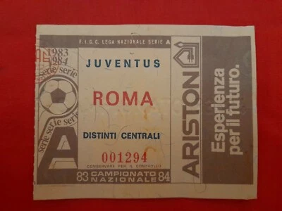 Biglietto/Ticket Juventus-Roma Campionato 1983/84 - Immagine 1 di 2
