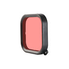 Różowy / czerwony / fioletowy obiektyw filtra nurkowego do GoPro Hero 8 czarny wodoodporny futerał