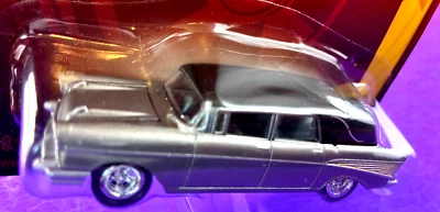Johnny Lightning 1957 Chevrolet Hearse Silver/Black Forever 64 Detailed    V3 - Image 1 of 4
