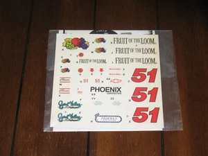 NASCAR 1/24 51 Fruit of the Loom Miller Chevrolet Lumina Waterslide Decals NEU - Bild 1 von 1