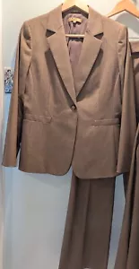 NWT Alex Marie From Dillard's Womens Suit Jacket Size 12 Brown Pants Blazer - Picture 1 of 8
