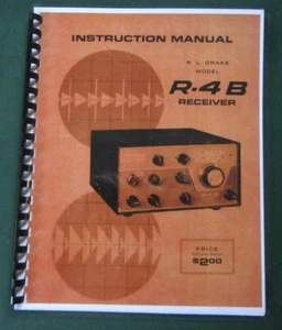 Drake R-4B Instruction manual: 11" x 17" Foldout Schematic & Protective Covers! - Picture 1 of 1