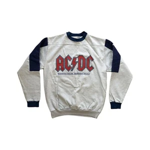 ACDC 1988 Jumper de Colección Cuello Redondo Para Hombre Gris Mediano Azul Stedman - Imagen 1 de 6