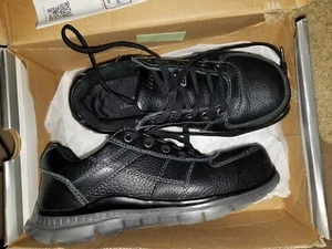 Hytest Oxford Steel Toe EH Black Womens Size 6 Wide Work Shoes K17360 - Picture 1 of 6