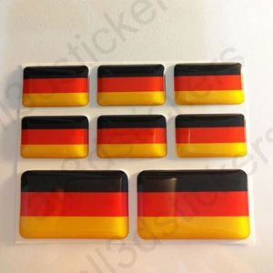 Adesivi Germania Adesivo Bandiera Germania Resinati 3D Resinato Resine Vinile - Imagen 1 de 3