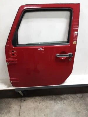 Jeep JK Wrangler OEM conductor puerta delantera manual PR4 rojo llama 2007-2010 125875 Foto 1 de 4