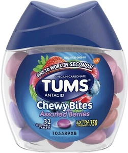 Tums Extra Strength 750 Chewable Assorted Berries 32 Tab Expiry 06-2026 - Picture 1 of 3