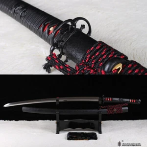 Kogarasu-Maru Double Edge Japanese Katana Sword Samurai 9260 Spring Steel Sharp. - Picture 1 of 12