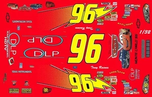 #96 Calcomanías tobogán acuático película 2006 Tony Raines DLP CARS escala 1/24 - Imagen 1 de 2