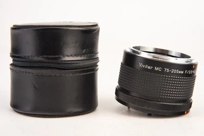 Vivitar MC 75-205mm f/3.5~4.5 2x Matched Multiplier Teleconverter Canon FD Mount - Image 1 of 4