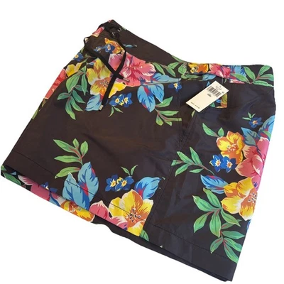 Lauren Ralph Lauren Polo Floral Board Shorts Womens 18 Beach Holiday Adj Waist - Image 1 of 4