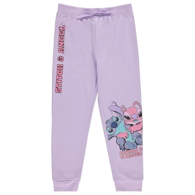 Disney Girls Lilo and Stitch Jogger Sweatpants with Minnie Mouse & Disney... - Image 1 of 4