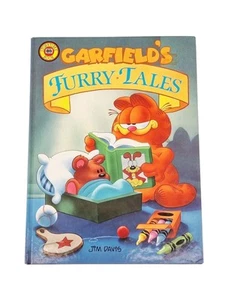 GARFIELD'S FURRY TALES Jim Davis 1989 Hardcover Edition Vintage Budget Books - Picture 1 of 4