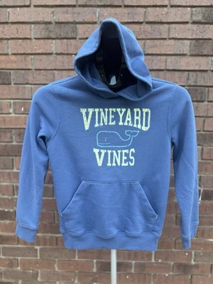 Sudadera con Capucha Azul Vineyard Vines Juvenil Talla Pequeña Usada en Excelente Condición Foto 1 de 4