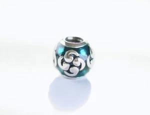 Original Pandora Sterling Silber Blau Türkis Zen Emaille Charm 790491EN08 - Bild 1 von 5
