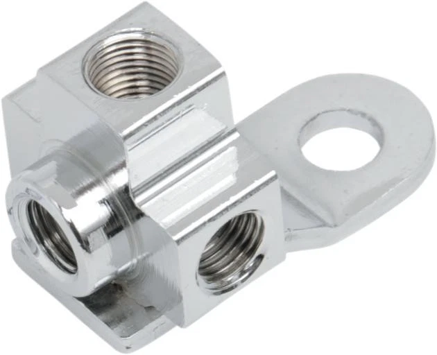 DS Brake Line T-Junction Rear Chrome Harley Davidson Duo Glide/Electra Glide - Изображение 1 из 1