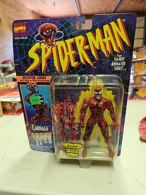 Marvel Comics Toybiz Spider-Man Carnage Weapon Arms 1994 serie animada nuevo Foto 1 de 2