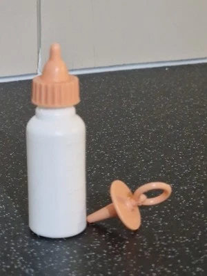 VINTAGE ORIGINAL PALITOY WINZIGE TRÄNEN SCHNULLER UND FLASCHE NEUER ALTER BESTAND