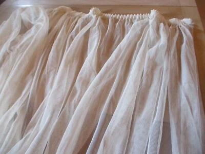 Rideau N°99 blanc moustiquaire berceau ? 380 x 142 cm   tulle  - Photo 1/4